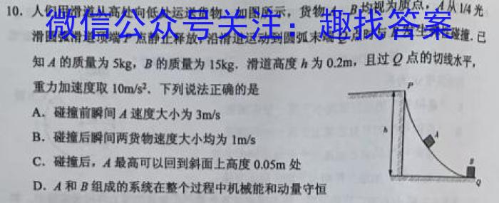 2024年普通高等学校全国统一模拟招生考试新未来高一12月联考l物理