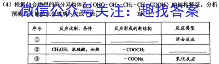 3陕西省2023~2024学年度九年级教学素养测评(三) 3L R-SX化学试题