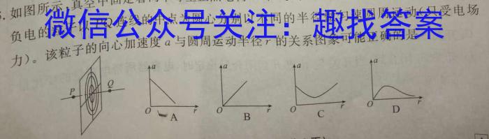 安徽省2024届皖江名校联盟高三12月联考[D-024]物理试卷答案