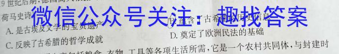 学科网2024届高三11月大联考考后强化卷(全国甲卷)历史试卷