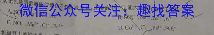 q衡水金卷先享题2023-2024高三一轮复习摸底卷(甘肃专版)二化学