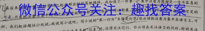 江西省2023-2024学年度九年级上学期第三阶段练习/语文