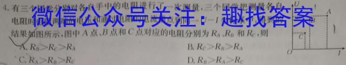 天壹名校联盟 湖南2023年下学期高三期中质量监测考试物理试卷答案