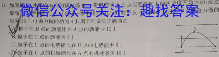 江西省2023-2024学年度九年级上学期期中考试物理试卷答案