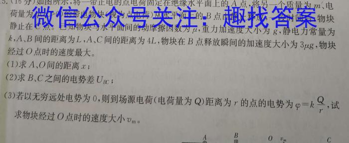 山西省朔州市23-24第一学期三阶段检测九年级试题（卷）物理试卷答案