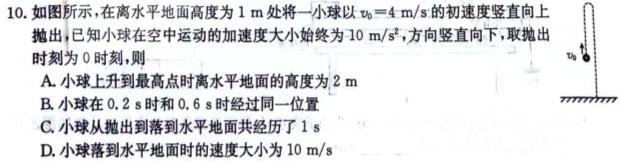 [今日更新]河北省24届九校联盟高三期中(24-136C).物理试卷答案