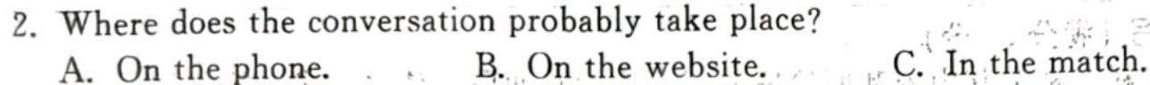 2024届广东省高三试题11月联考(24-142C) 英语