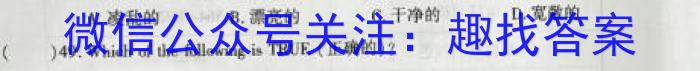 陕西省2023-2024学年度九年级第一学期第二阶段巩固练习英语