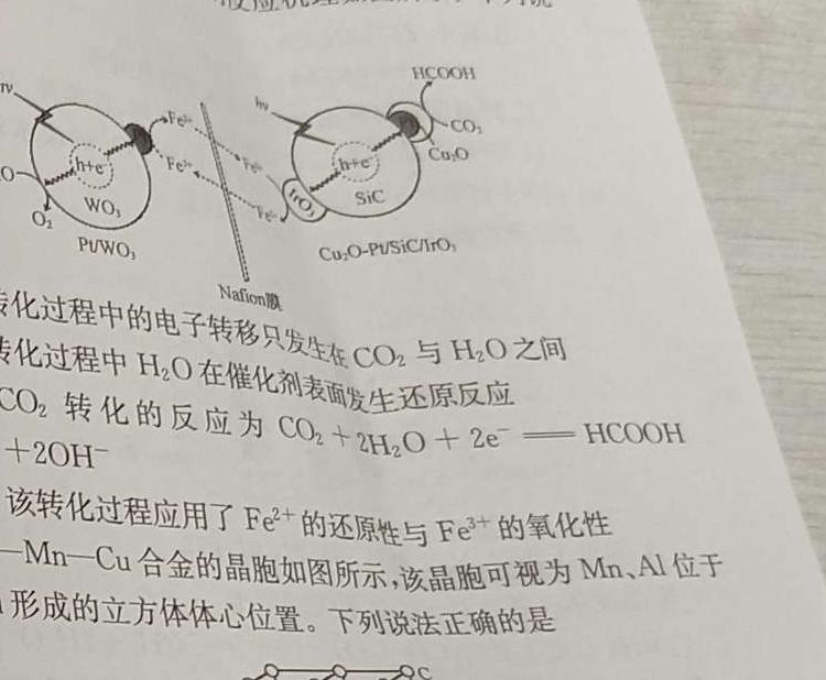 12023年11月稽阳联谊学校高三联考化学试卷答案