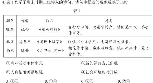 2024届滚动联考04历史