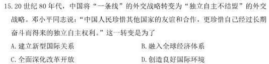 九师联盟 2024届高三11月质量检测(新教材-L)历史