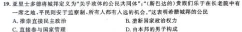 广西省2023年秋季期高中二年级期中教学质量检测(24-141B)历史