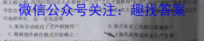 名校联考 2024届高三总复习·月考卷(三)历史试卷