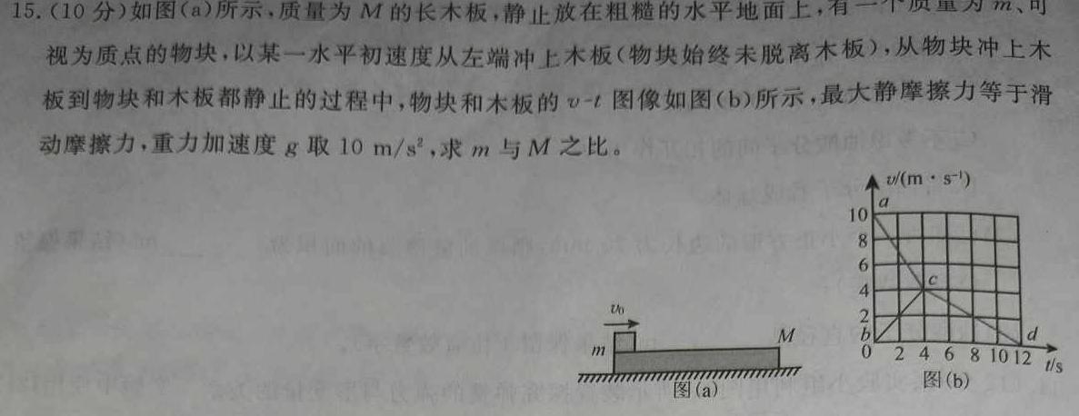 [今日更新]2023年云学名校联盟高二年级11月期中联考.物理试卷答案