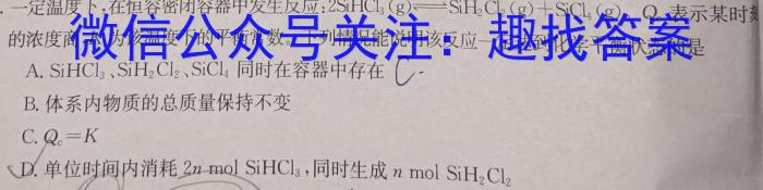 q安徽省2023-2024学年度第一学期八年级学科素养练习（二）化学