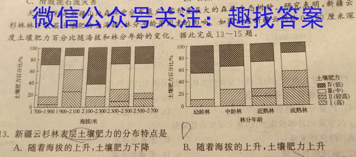 天一大联考2024-2025学年（上）高三天一小高考（一）地理.试题