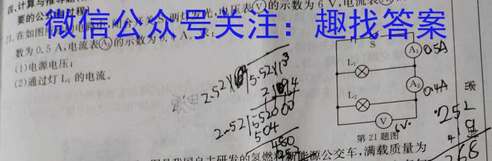 山东省泗水县2023-2024学年第一学期高二年级期中考试物理`