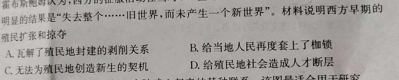 2024届衡水金卷先享题调研卷(JJ·A)(一)历史