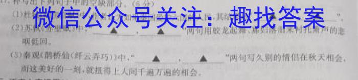 广西国品文化 2023~2024学年新教材新高考桂柳模拟金卷(二)/语文