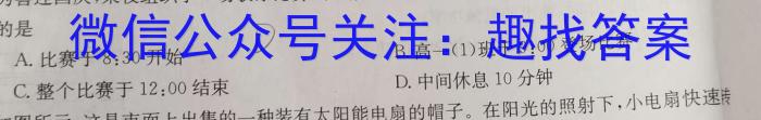 安徽省合肥市某校2023-2024学年九年级阶段检测物理试题答案