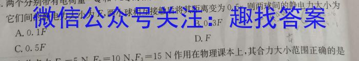 快乐考生 2024届双考信息卷第一辑 新高三摸底质检卷(四)l物理