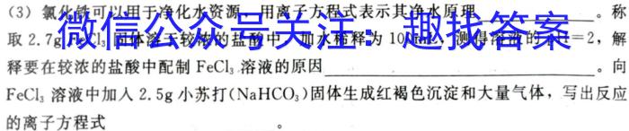 f河北省石家庄市赵县2023-2024学年度第一学期期中学业质量检测九年级化学