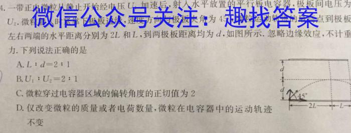 云南师大附中(云南卷)2024届高考适应性月考卷(黑白黑白白黑白白)物理试卷答案