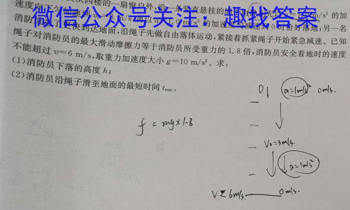 2024年全国高考仿真模拟卷(六)6f物理