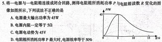 衡水金卷先享题摸底卷2023-2024高三一轮复习摸底测试卷(吉林专版)3物理试题.