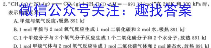 j河北省2023-2024学年度第一学期素质调研二（九年级）化学