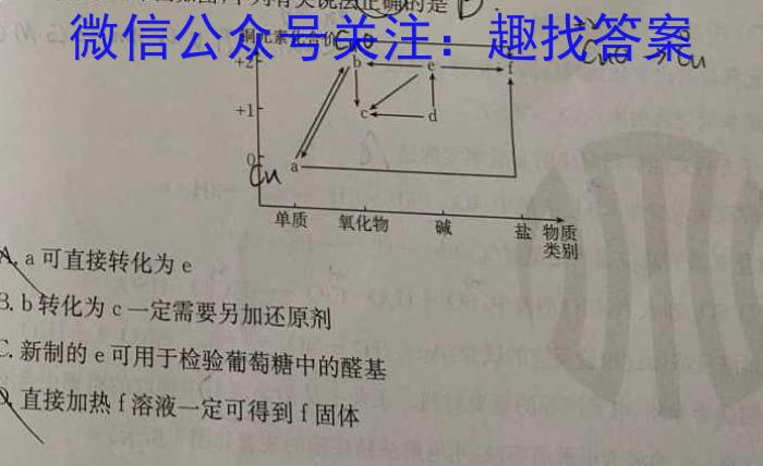 f2024年普通高等学校全国统一模拟招生考试新未来高三11月联考化学