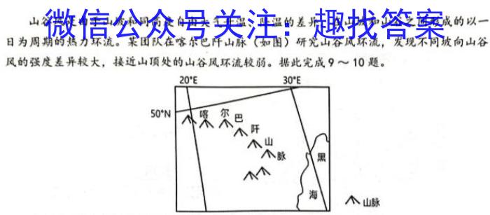 [今日更新]山东中学联盟2024年高考考前热身押题地理h