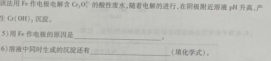 12023-2024学年安徽省八年级教学质量检测（三）化学试卷答案