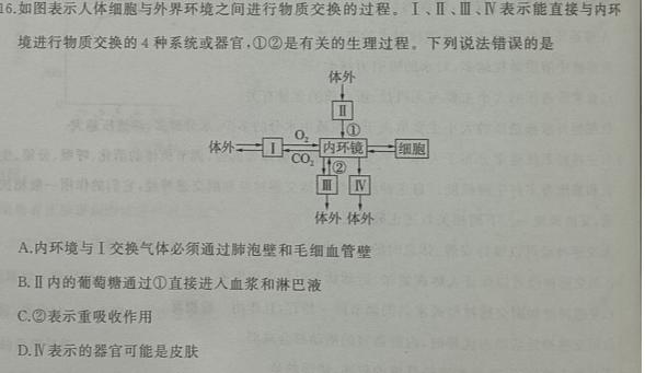 山东省2023-2024学年高三年级新高考联合质量测评12月联考生物学部分