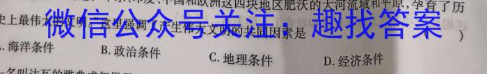山西省2023~2024年度高二11月期中联合测评历史