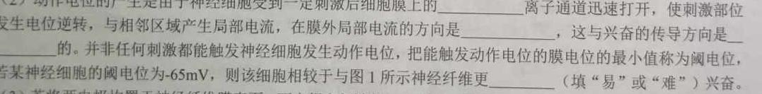 山西省2023-2024年度高三三晋联盟名校期中联合考试生物