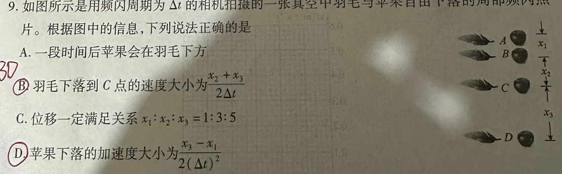 丹东市2023年高一年级普通高中教学质量调研测试物理试题.