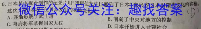 江西省瑞昌市2023-2024学年度上学期九年级期中考试试卷&政治