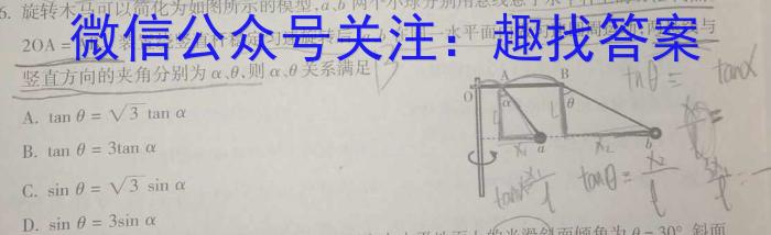 华大新高考联盟2024届高三11月教学质量测评(新教材卷)f物理