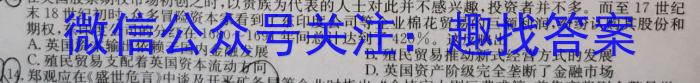 江西省2025届八年级《学业测评》分段训练（三）历史