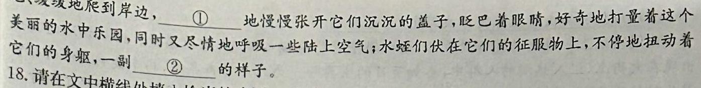 [今日更新]耀正文化 2024届名校名师测评卷(一)语文试卷答案