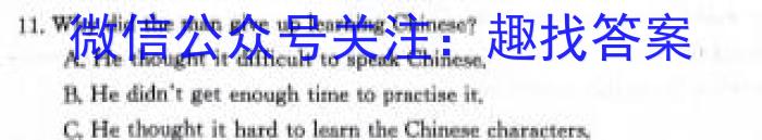 陕西省2023秋季九年级第二阶段素养达标测试（B卷）巩固卷英语