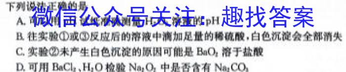 j2024届衡水金卷先享题调研卷(JJ)(二)2化学试卷答案