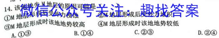 陕西省高一咸阳市2023~2024学年度第二学期普通高中期末质量检测地理试卷答案