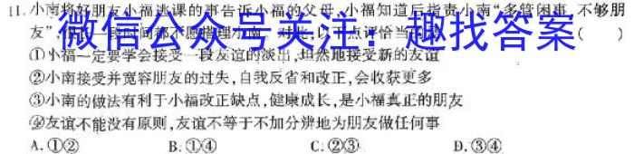 2024届青海高三3月模考(圆圈横杠)政治试卷d答案