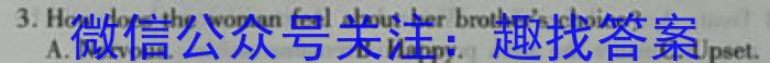 安徽省2024届第一学期九年级12月阶段练习英语