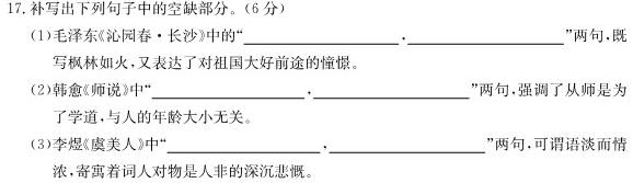 [今日更新]2024届智慧上进 名校学术联盟·高考模拟信息卷押题卷(五)5语文试卷答案