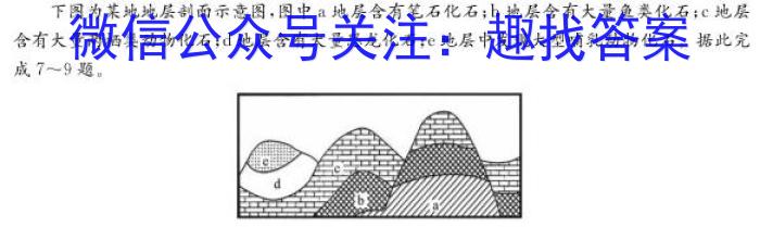 湖北省2024年高二9月起点考试地理试卷答案