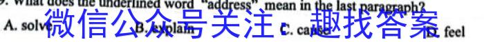 安徽省2023-2024学年九年级上学期教学质量调研三（页码名字）英语