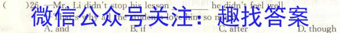 陕西省咸阳市2023-2024学年度第一学期九年级第二次作业C英语